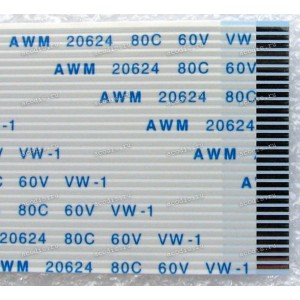 FFC шлейф 30 pin прямой, шаг 1.0 mm, длина 200 mm