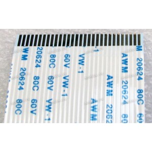 FFC шлейф 30 pin прямой, шаг 1.0 mm, длина 300 mm