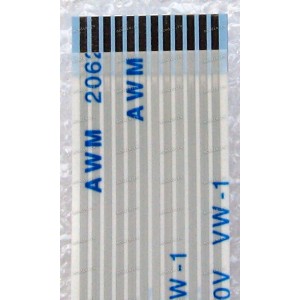 FFC шлейф 12 pin прямой, шаг 1.0 mm, длина 300 mm