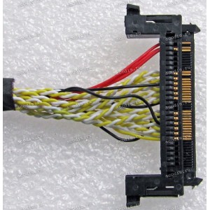 LCD LVDS cable FIR-E51PIN 51 pin 2 Ch 8-bit 1000 mm красный слева LG