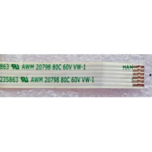 FFC шлейф 6 pin прямой, шаг 1.0 mm, длина 83 mm Power Button Lenovo IdeaPad Y430 (p/n NBX00008800)
