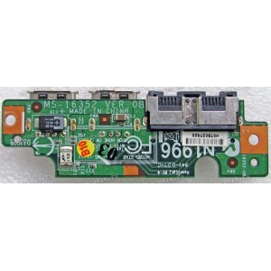 USB & RJ45 & RJ11 board MSI VR610, EX600 (p/n MS-16352 REV: 0B)