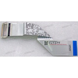 LCD LVDS FFC шлейф мониторный 30 pin обратный, шаг 1.0 mm, длина 203 mm LG IPS234V 23" (p/n EAD61905271), с замком с одной стороны