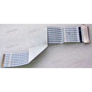 LCD LVDS FFC шлейф мониторный 30 pin обратный, шаг 1.0 mm, длина 203 mm LG IPS234V 23" (p/n EAD61905271), с замком с одной стороны