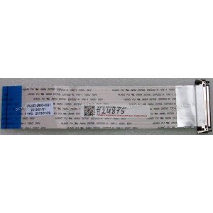 LCD LVDS FFC шлейф мониторный 30 pin обратный, шаг 1.0 mm, длина 140 mm Acer G206HL (p/n R0460-2830-0021), с замком с одной стороны