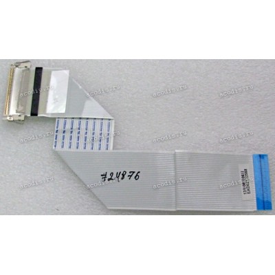 LCD LVDS FFC шлейф мониторный 30 pin обратный, шаг 1.0 mm, длина 204 mm LG 20M35A-B (p/n EAD62122568), с замком с одной стороны