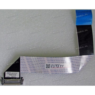 LCD LVDS FFC шлейф мониторный 30 pin обратный, шаг 1.0 mm, длина 280 mm Samsung S23C450D, S23E200B (p/n BN96-26694K), с замком с одной стороны