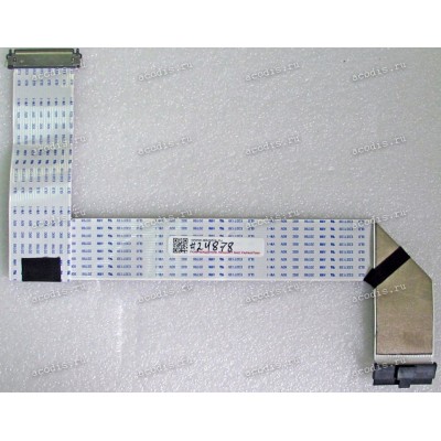 LCD LVDS FFC шлейф мониторный 30 pin обратный, шаг 1.0 mm, длина 330 mm, с замками с двух сторон