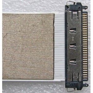 LCD LVDS FFC шлейф мониторный 30 pin обратный, шаг 1.0 mm, длина 330 mm, с замками с двух сторон