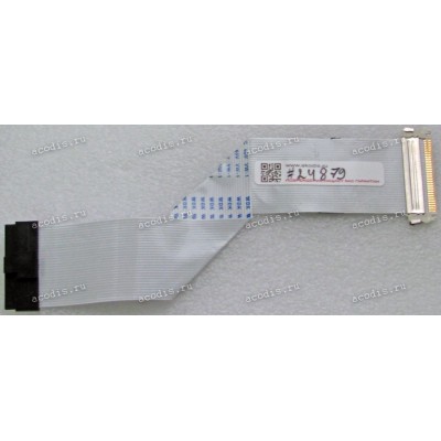 LCD LVDS FFC шлейф мониторный 30 pin обратный, шаг 1.0 mm, длина 192 mm, с замками с двух сторон