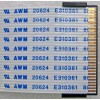 LCD LVDS FFC шлейф мониторный 30 pin обратный, шаг 1.0 mm, длина 192 mm, с замками с двух сторон