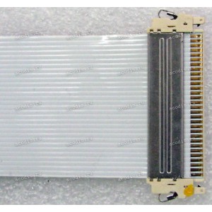 LCD LVDS FFC шлейф мониторный 30 pin обратный, шаг 1.0 mm, длина 180 mm, с замками с двух сторон