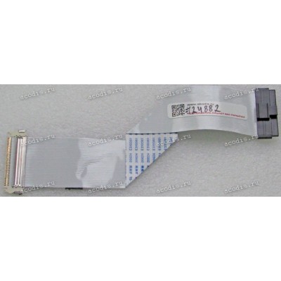 LCD LVDS FFC шлейф мониторный 30 pin обратный, шаг 1.0 mm, длина 190 mm, с замками с двух сторон