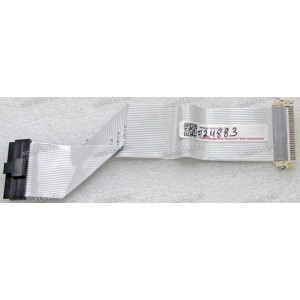 LCD LVDS FFC шлейф мониторный 30 pin обратный, шаг 1.0 mm, длина 175 mm, с замками с двух сторон