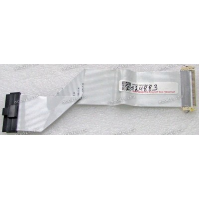 LCD LVDS FFC шлейф мониторный 30 pin обратный, шаг 1.0 mm, длина 175 mm, с замками с двух сторон