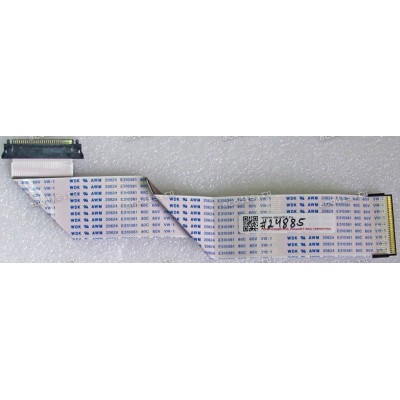 LCD LVDS FFC шлейф мониторный 30 pin обратный, шаг 1.0 mm, длина 227 mm, с замками с двух сторон
