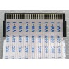LCD LVDS FFC шлейф мониторный 30 pin обратный, шаг 1.0 mm, длина 227 mm, с замками с двух сторон