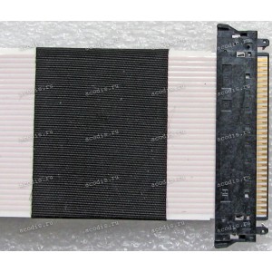 LCD LVDS FFC шлейф мониторный 30 pin обратный, шаг 1.0 mm, длина 440 mm, с замками с двух сторон