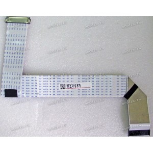 LCD LVDS FFC шлейф мониторный 30 pin обратный, шаг 1.0 mm, длина 400 mm, с замками с двух сторон