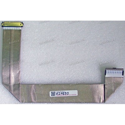LCD LVDS FFC шлейф мониторный 30 pin обратный, шаг 1.0 mm, длина 305 mm, с замками с двух сторон