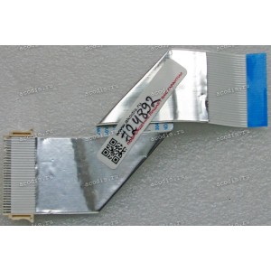 LCD LVDS FFC шлейф мониторный 30 pin обратный, шаг 1.0 mm, длина 135 mm, с замком с одной стороны