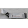 LCD LVDS FFC шлейф мониторный 30 pin обратный, шаг 1.0 mm, длина 187 mm, с замком с одной стороны