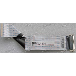 LCD LVDS FFC шлейф мониторный 30 pin обратный, шаг 1.0 mm, длина 187 mm, с замком с одной стороны