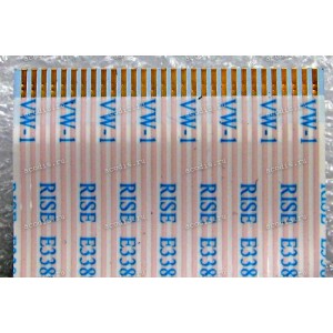 LCD LVDS FFC шлейф мониторный 30 pin обратный, шаг 1.0 mm, длина 187 mm, с замком с одной стороны
