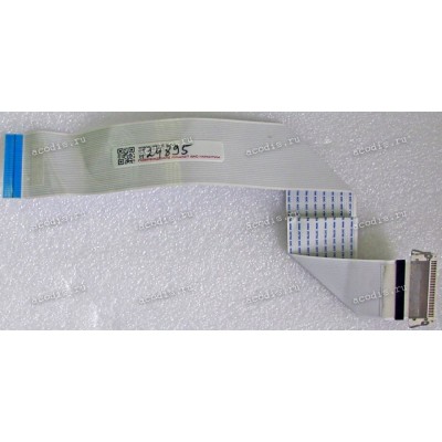 LCD LVDS FFC шлейф мониторный 30 pin обратный, шаг 1.0 mm, длина 270 mm, с замком с одной стороны