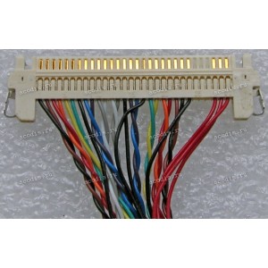 LCD LVDS шлейф мониторный 30 pin, шаг 1.0 mm, длина 390 mm 