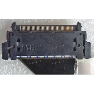 LCD LVDS FFC шлейф мониторный 40 pin обратный, шаг 0.5 mm, длина 330 mm, с замками с двух сторон