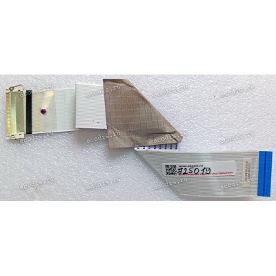 LCD LVDS FFC шлейф мониторный 30 pin обратный, шаг 1.0 mm, длина 240 mm LG Electronics Monitor E2342T-BN (p/n EAD61905276), с замком с одной стороны