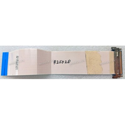 LCD LVDS FFC шлейф мониторный 30 pin обратный, шаг 1.0 mm, длина 170 mm Dell UltraSharp U2412Mb (p/n 5K.1A902.NC1), с замком с одной стороны