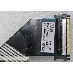 LCD LVDS FFC шлейф мониторный 30 pin обратный, шаг 1.0 mm, длина 262 mm Samsung LS22D390HSX (p/n BN96-26694Q), с замком с одной стороны