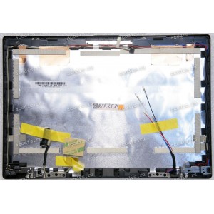 Верхняя крышка Asus BU203UA чёрная матовая, со шлейфами матрицы (14005-01990000) и камеры (90NX00X0-R7A000, 13N0-TZA0401, 13NX00X0AP0101)