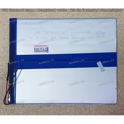 АКБ Digma CITI 1508 CS1114ML 4G (SP09288, 3,7v, 6000mAh, 2 pin, 30120145) new