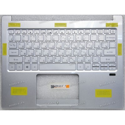 Keyboard Acer Aspire 1 A111-31 серебристый русифицированный (FV01P_A82SWL, HQ21012331007, NK.I1113.0S3, NKI11130S3, 00204EBFK201, 102-019K2LHB01, NC210110WL, 95002B664500, FV01P_A82SQL, ACM19K23SU, NC8516_C_MODULE, HQ31301799000, HQ20720681007, 1KAJZZ7060
