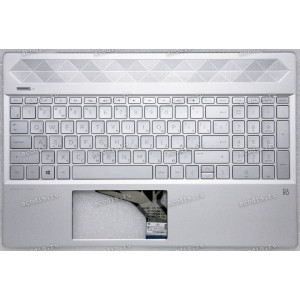 Keyboard HP Pavilion 15-CS2010 UR 6PR99 серебристый, русифицированный (SP5CD020GX2Q, L24752-251, DZC EBG7B015010-1, L13318-251, NSK-XN7BQ, AEG7C701010, 9Z.NEZBQ.70R, 56222843000, 71NGD832046, AP29M000420, HB19A1, L51658-251)+Topcase