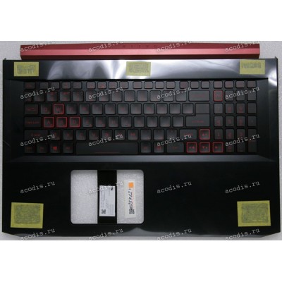 Keyboard Acer Nitro 7 AN715-51 чёрно-красный, русифицированный (FA2KA000901, AM2K4000500, NKI1513157, PK133361A04)+Topcase