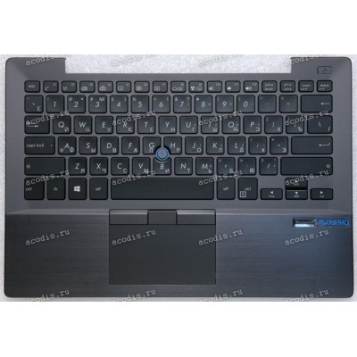 Keyboard Asus BU203UA-1A ASUSPRO тёмно-серый, русифицированный, трэкпойнт (90NX00X1-R31RU0, 13N0-TZA0201, 13NX00X0AM0101)+Topcase
