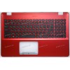 Keyboard Asus X542UF, X542UQ-3F, X542UR красный, русифицированный (90NB0FD4-R31RU0, 13NB0FD4AP0301, 13N1-260D01)+Topcase