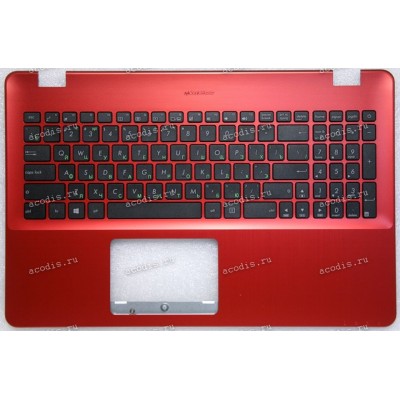 Keyboard Asus X542UF, X542UQ-3F, X542UR красный, русифицированный (90NB0FD4-R31RU0, 13NB0FD4AP0301, 13N1-260D01)+Topcase