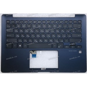 Keyboard Asus UX331FAL-1C тёмно-синяя, матовая, русифицированный (90NB0KD3-R31RU0, 13N1-46A0841, 13NB0HT3AM0241)+Topcase