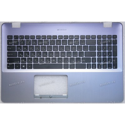 Keyboard Asus X542UR-1B, X542-UA-1B  металлик, серо-синий, русифицированный (90NB0FE2-R31RU0, 90NB0FE2-R30RU0, 13NB0FD2AP0301, 13N1-26A0701, 13N1-26A0702)+Topcase