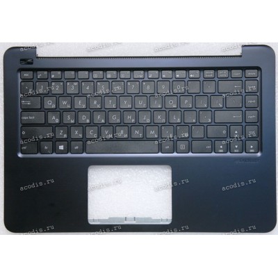 Keyboard Asus E402WA-2B тёмно-синяя, матовая, русифицированный (90NB0HC3-R31RU0, 13N0-UFA0321, 13NB0C53AP0221)+Topcase