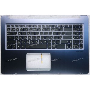 Keyboard Asus X580VD-1B синий металл, русифицированный (90NB0FL4-R33RU0, 13N1-29A0E010)+Topcase