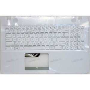 Keyboard Asus X541NA, X541SA, X541SC, X541UA, X541UJ, X541UV-3G белый матовый, нерусифицированный (90NB0CG2-R32UI0, 39XKFTCJN10, 13NB0CG2P03015-2)+Topcase