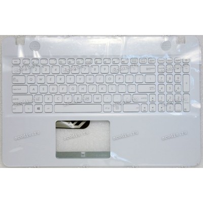 Keyboard Asus X541NA, X541SA, X541SC, X541UA, X541UJ, X541UV-3G белый матовый, нерусифицированный (90NB0CG2-R32UI0, 39XKFTCJN10, 13NB0CG2P03015-2)+Topcase