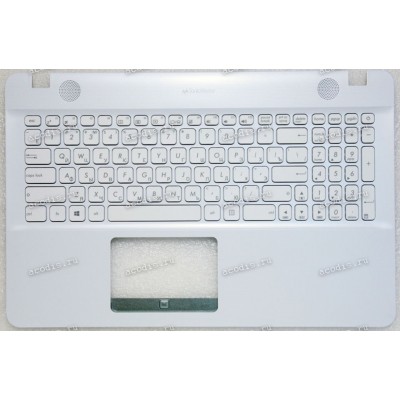 Keyboard Asus X541NA, X541UJ, X541UV-3G белый матовый, русифицированный (90NB0CG2-R31RU0, 13N0-ULA0M11, 13NB0CG2AP0311)+Topcase