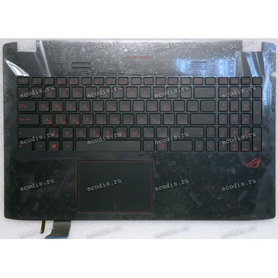 Keyboard Asus GL552VX-3B чёрный матовый, русифицированный (90NB0AW3-R31RU0, 13NB07Z1AP0341, 13N0-RZA0F41, PY18041803749)+Topcase